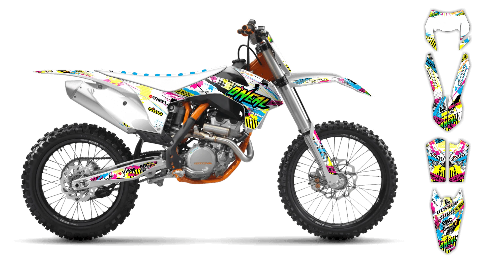 Graphics Kit - KTM - EXC EXC-F / XC-W XCF-W - 2012-2013 - H2 - LE