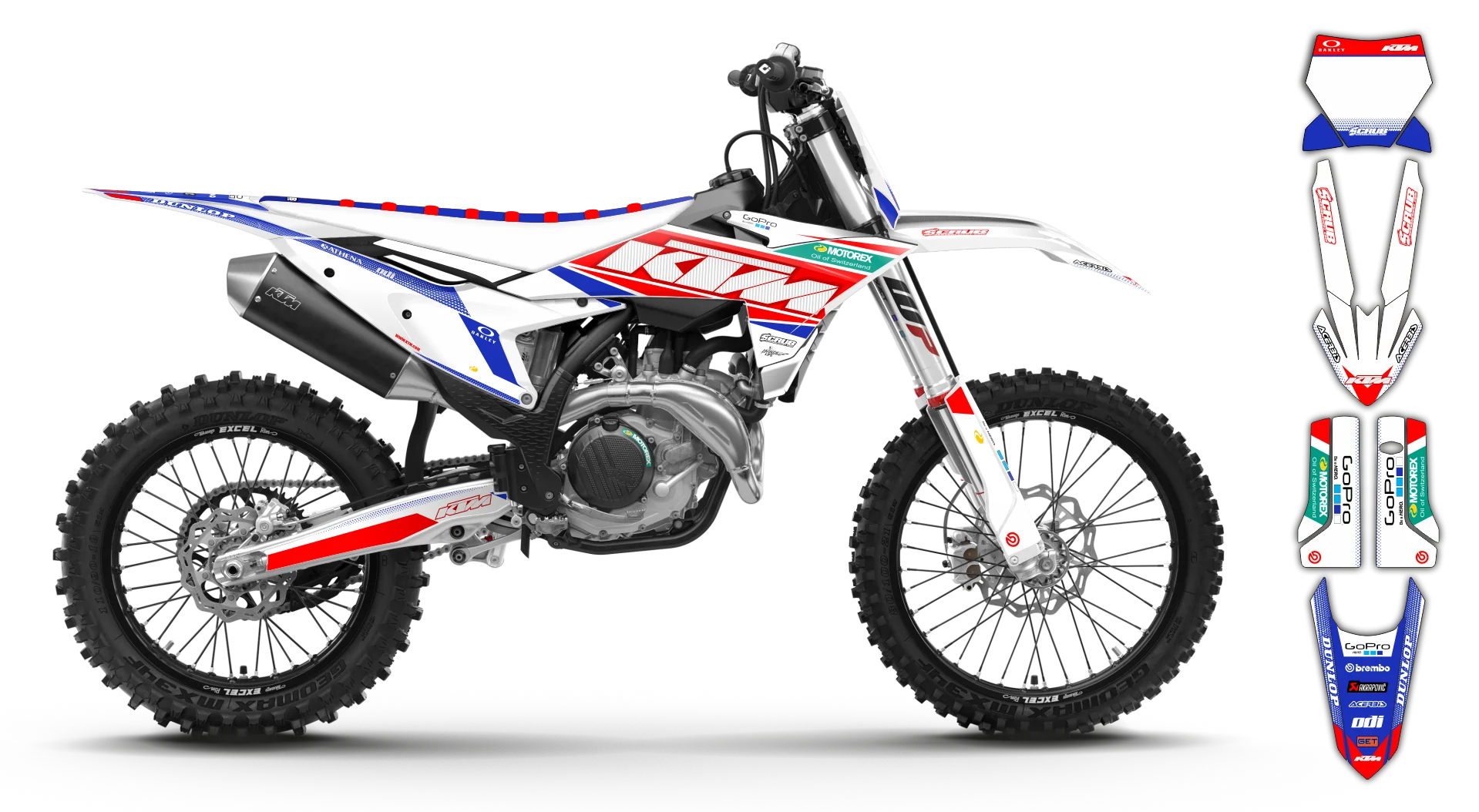 Graphics Kit - KTM - SX SX-F / XC XC-F - 2025 - K11 - R4