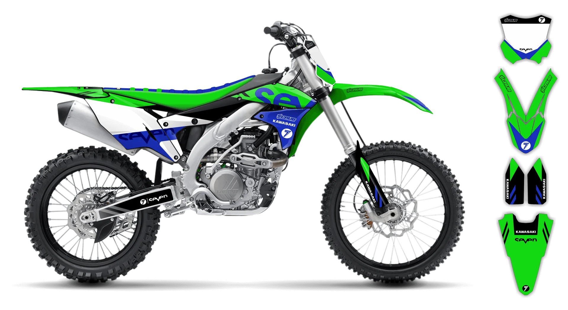 Graphics Kit - Kawasaki - KX 250F - 2017-2020 - Crones - R1