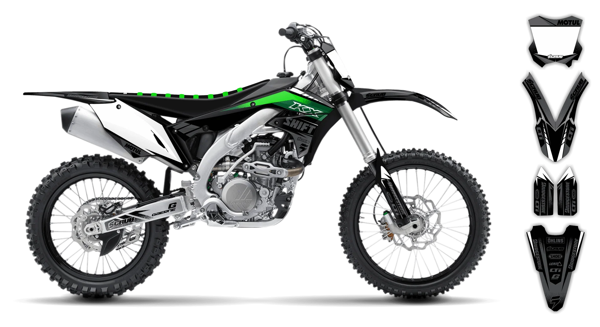 Graphics Kit - Kawasaki - KX 450F - 2016-2018 - Ragnar - R2