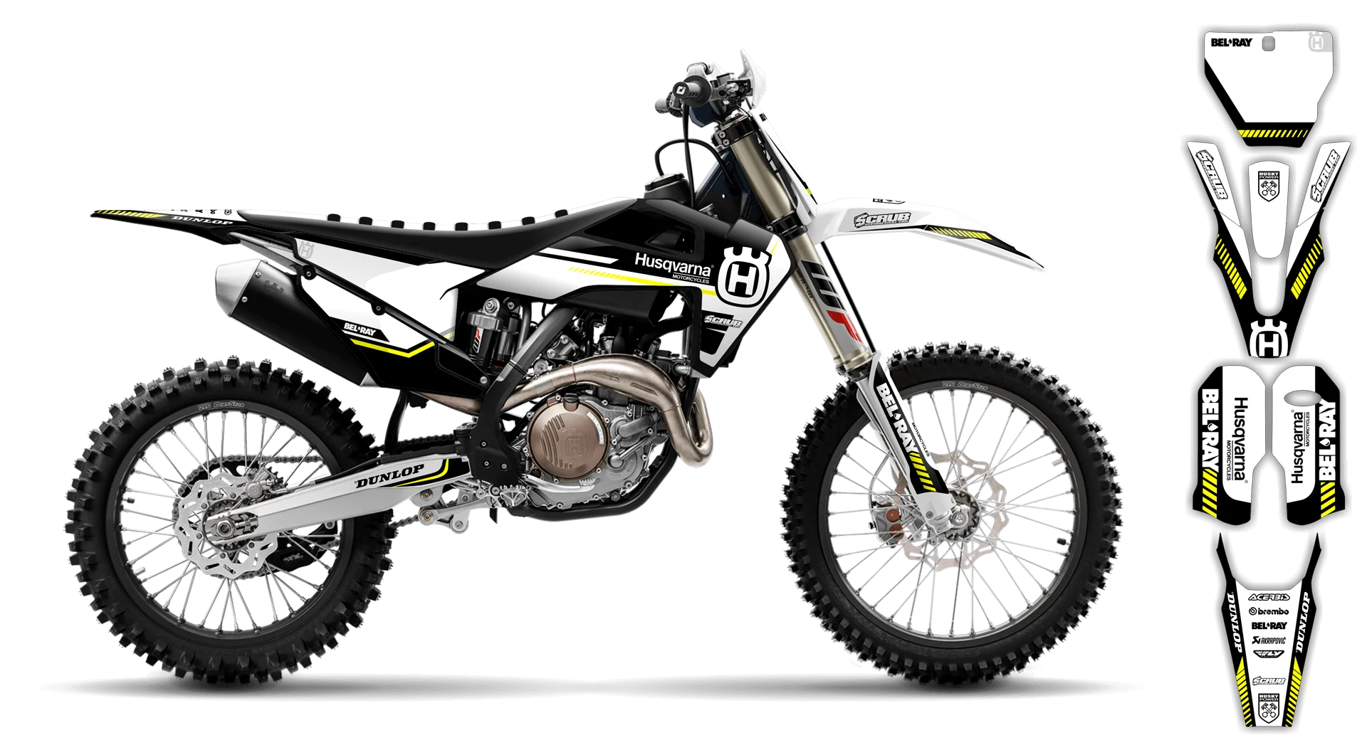 Graphics Kit - Husqvarna 14-> TC-FC-FX Series - 2019-2022 - H5 - R1