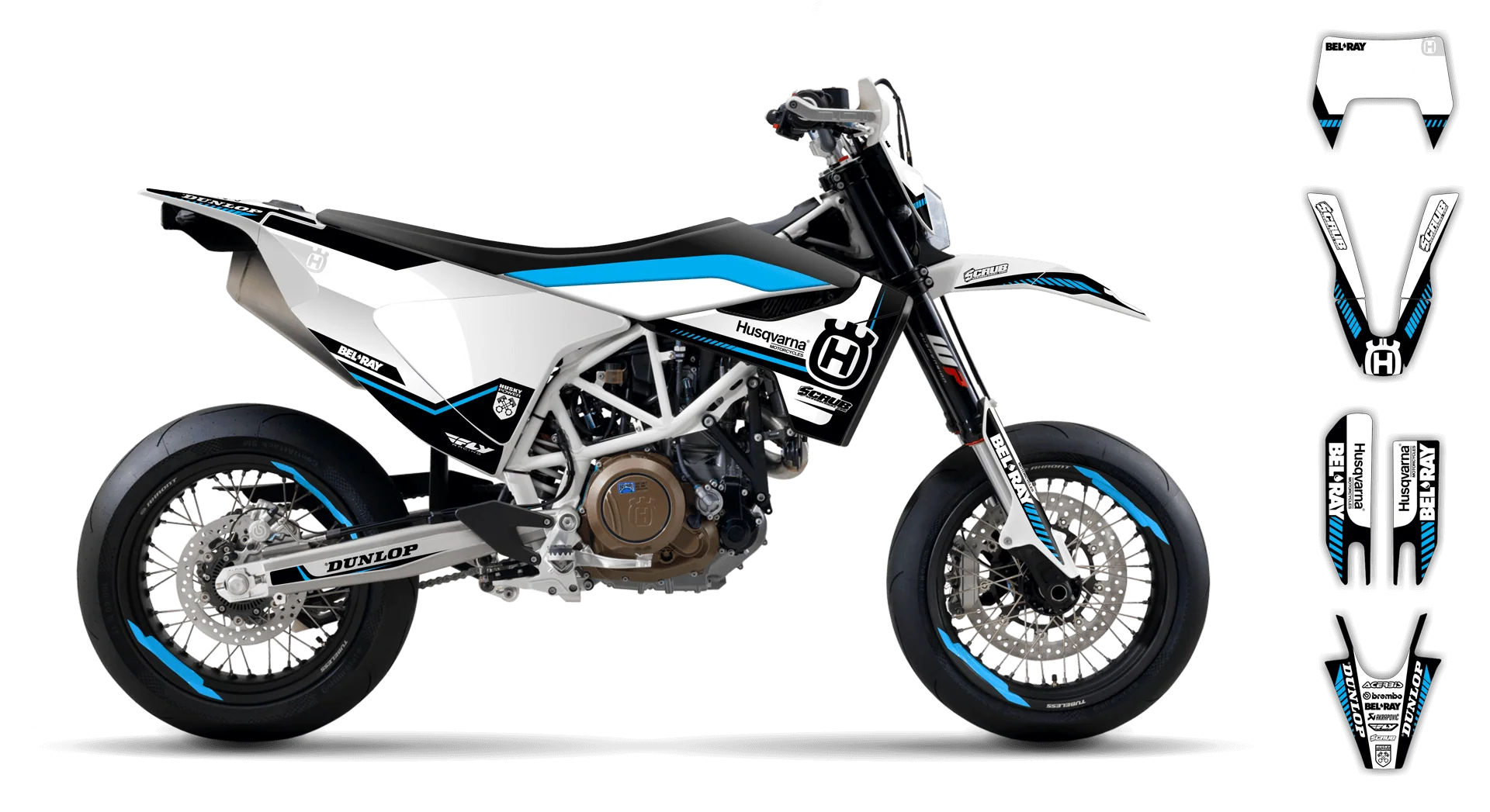 Graphics Kit - Husqvarna 14-> SM 701 - 2016-2024 - H5 - R2