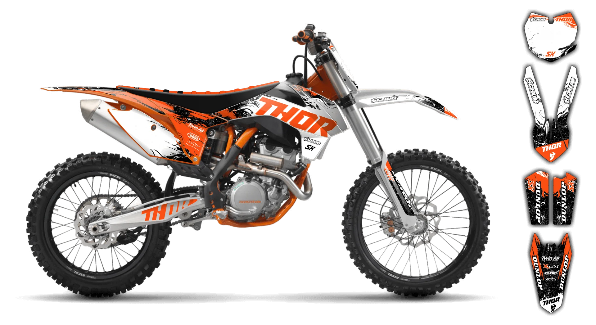 Graphics Kit - KTM - SX SX-F / XC XC-F - 1998-2000 - Sledge - LE