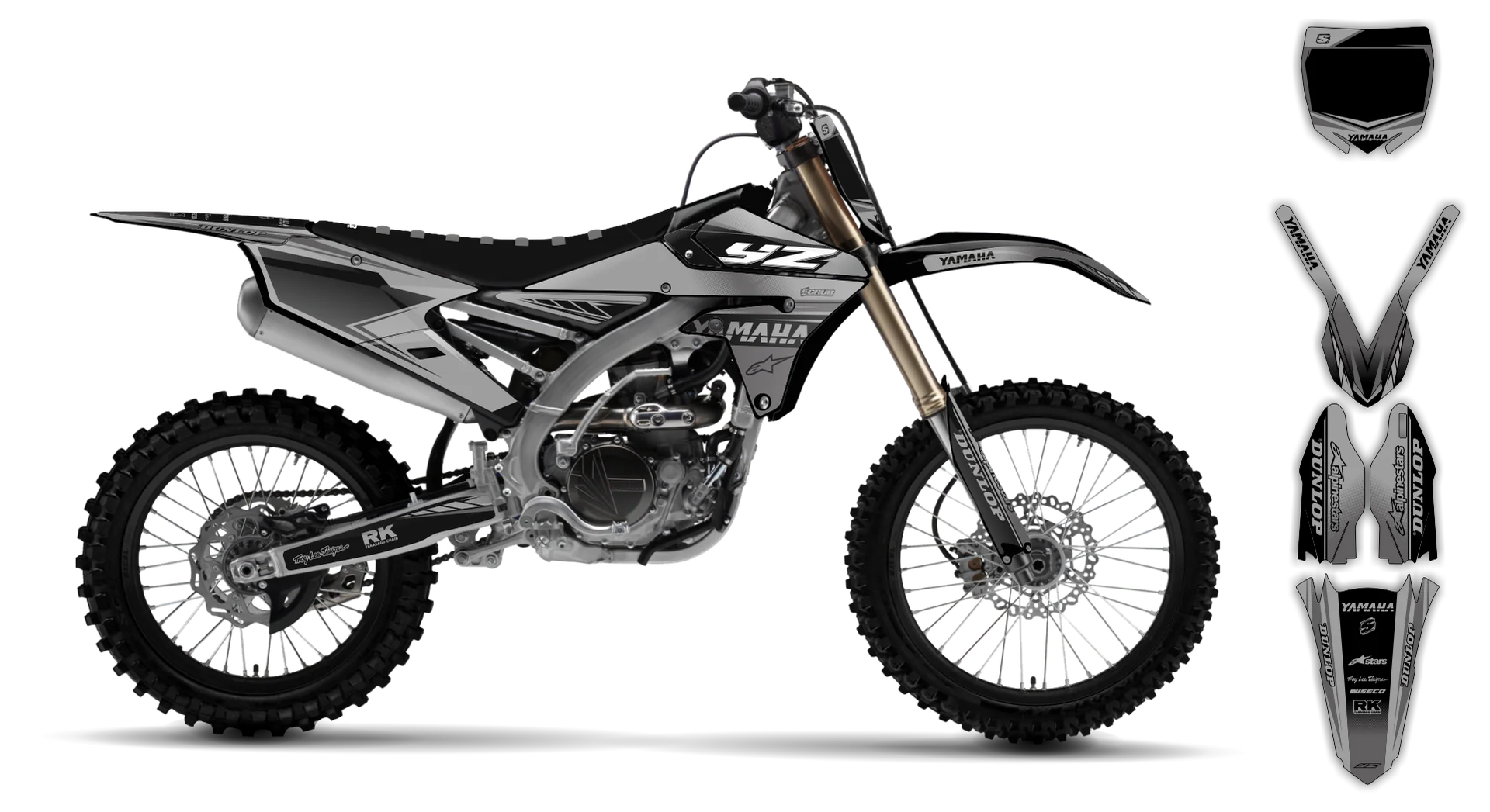 Graphics Kit - Yamaha - YZ450F - 2014-2017 - Boognish - R3