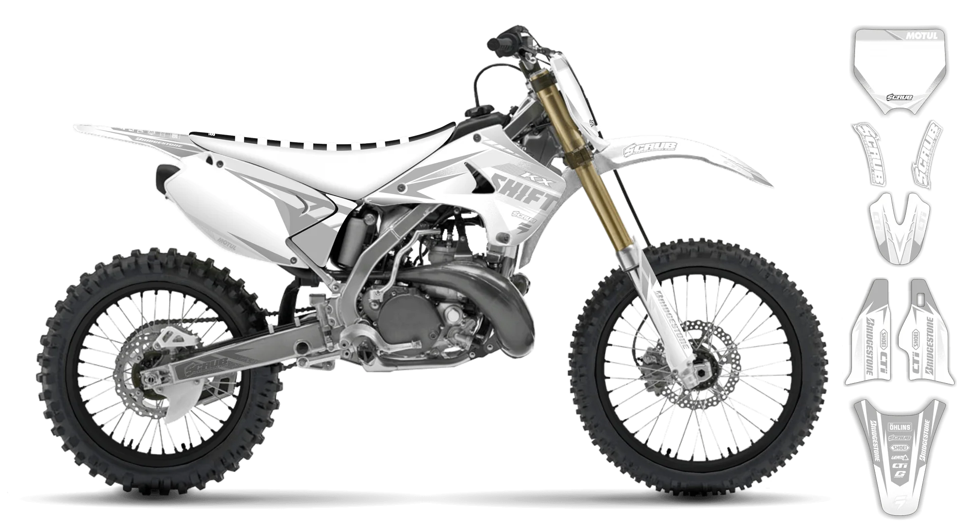 Graphics Kit - Kawasaki - KX 125 - 2004-2008 - Ragnar - R4