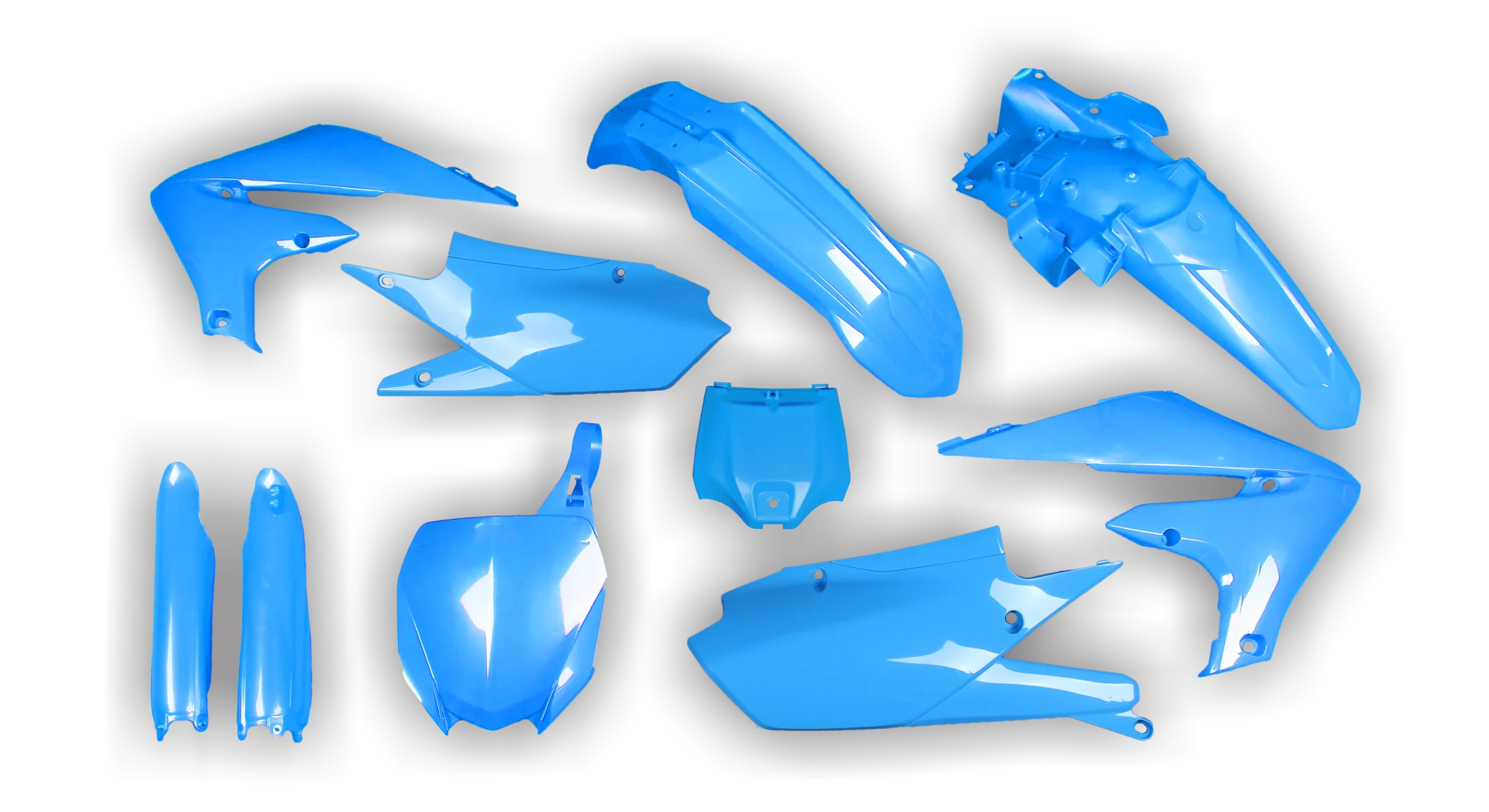 Plastics Kit - Yamaha - YZ250F - 2019-2023 - Full Kit - Baby Blue