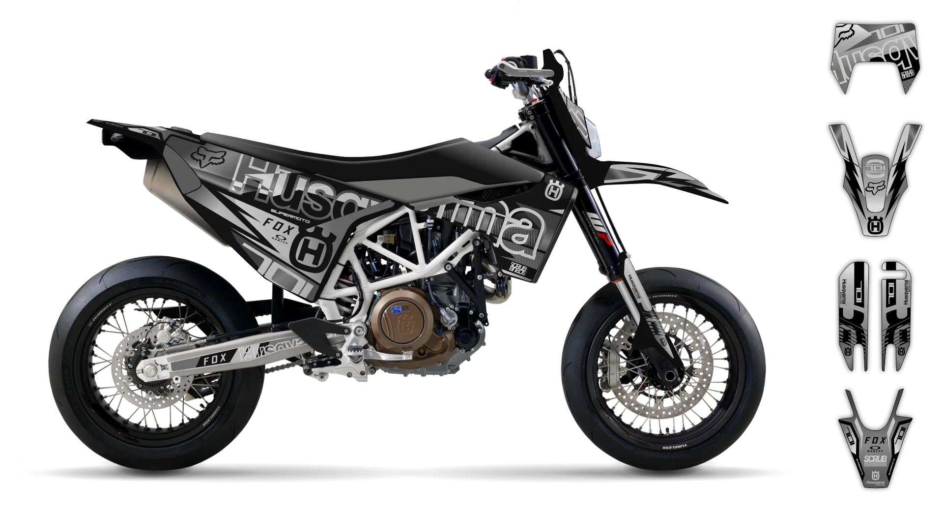Graphics Kit - Husqvarna 14-> SM 701 - 2016-2024 - Typo - R3