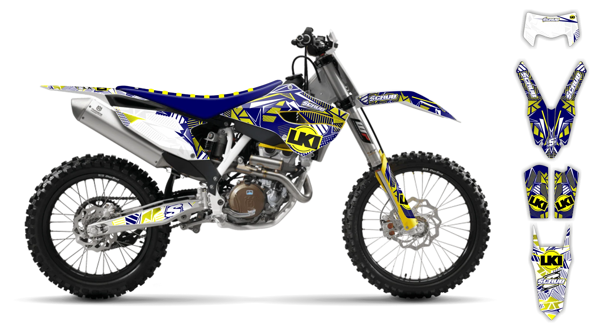 Graphics Kit - Husqvarna 14-> TE-FE Series - 2016 - Block Pass - LE