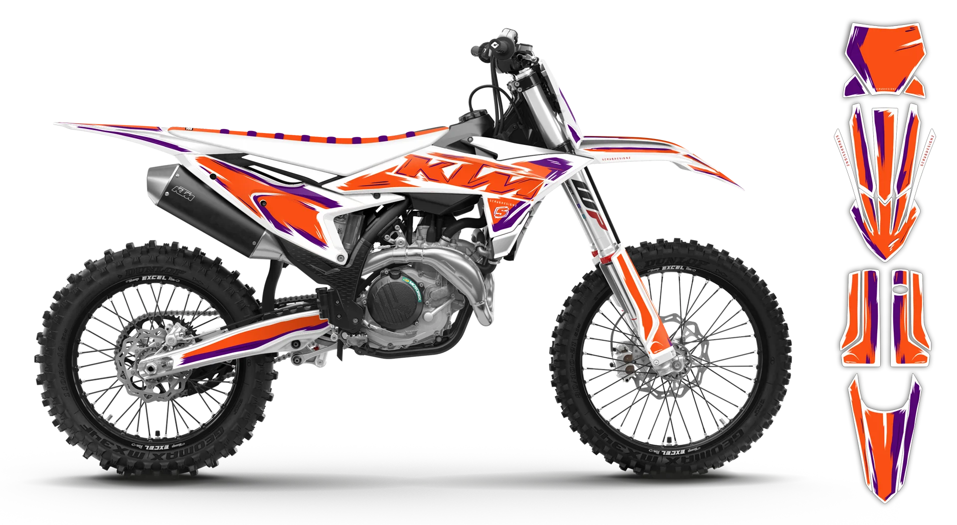 Graphics Kit - KTM - SX SX-F / XC XC-F - 2025 - Artlex - R6