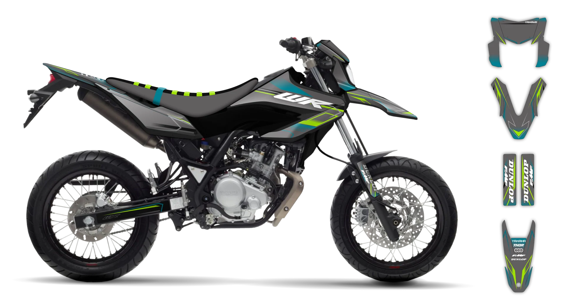 Graphics Kit - Yamaha - WR 125X - 2009-2022 - SE1088 - R1