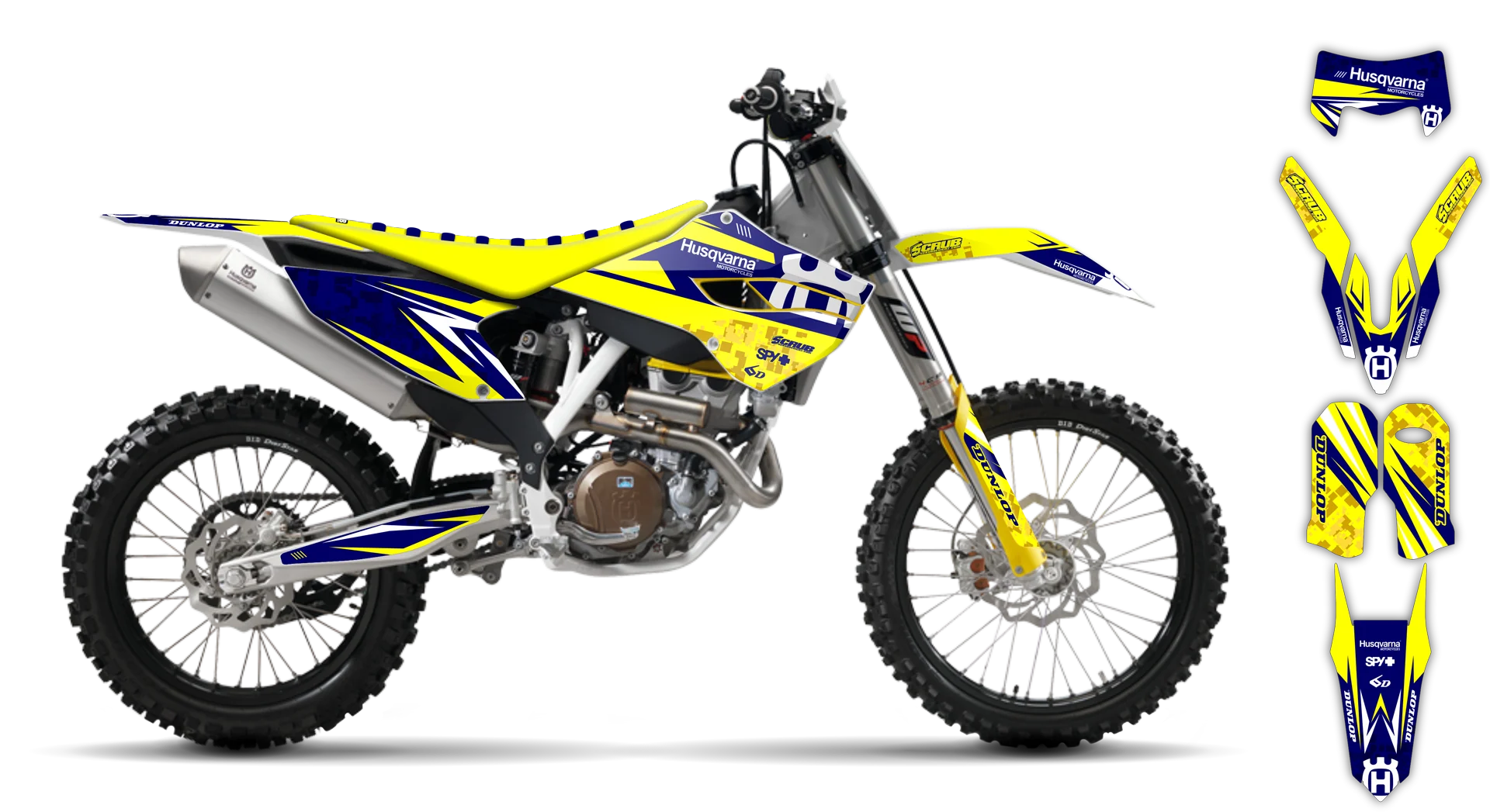 Graphics Kit - Husqvarna 14-> TE-FE Series - 2015 - H-SE1059 - LE