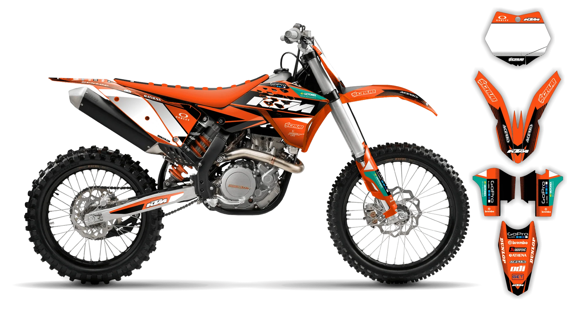Graphics Kit - KTM - SX SX-F / XC XC-F - 2007-2010 - K11 - LE