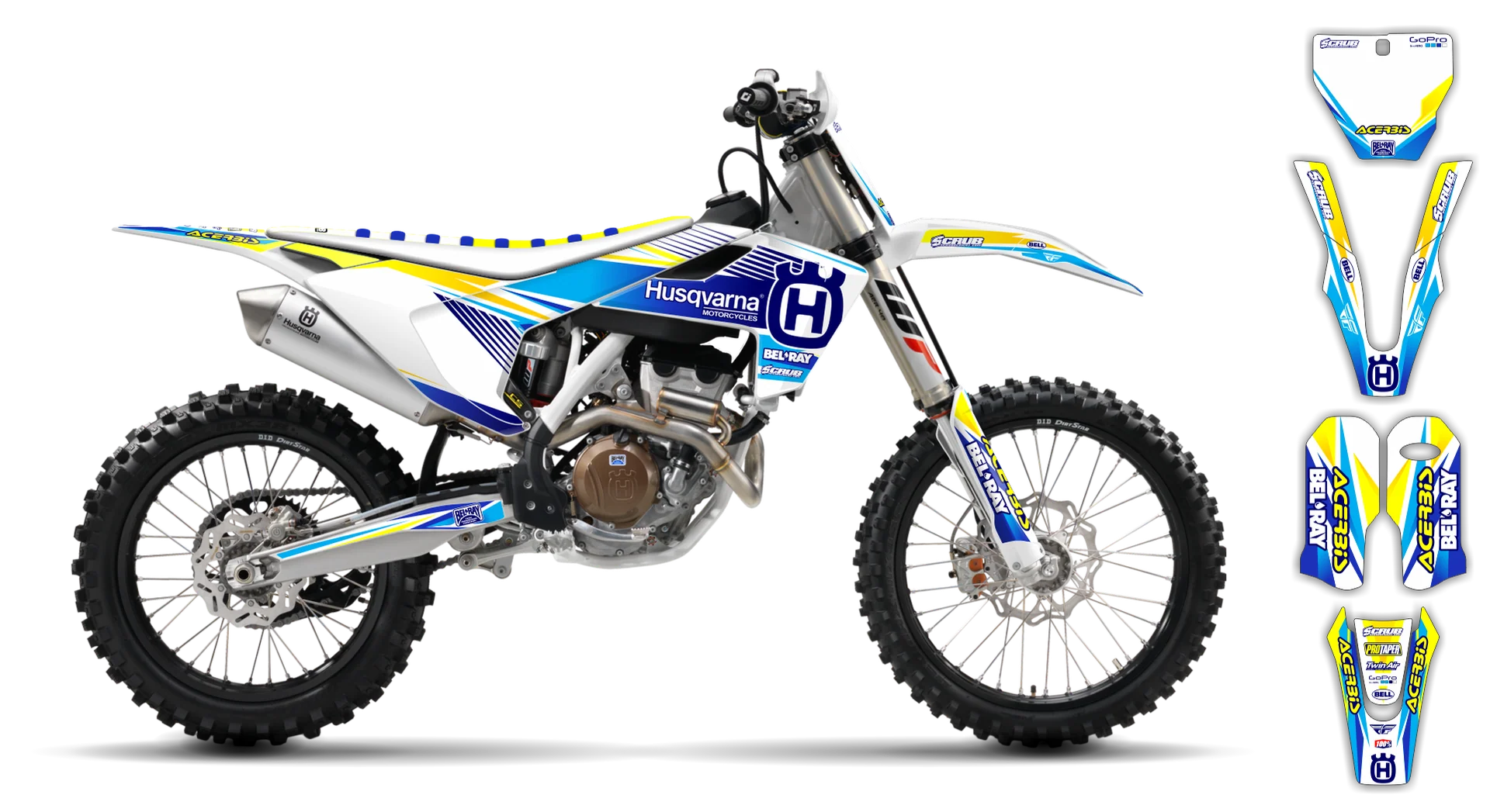 Graphics Kit - Husqvarna 14-> TC-FC-FX Series - 2016-2018 - H-SE1076 - ST