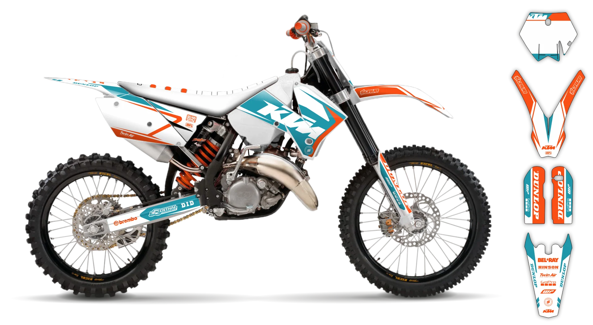 Graphics Kit - KTM - SX SX-F / XC XC-F - 2005-2006 - K17 - R1