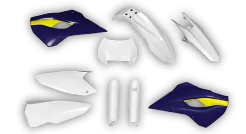 Plastics Kit - Husqvarna 14-> TE-FE Series - 2014 - Full Kit - OEM 2 inc Mask