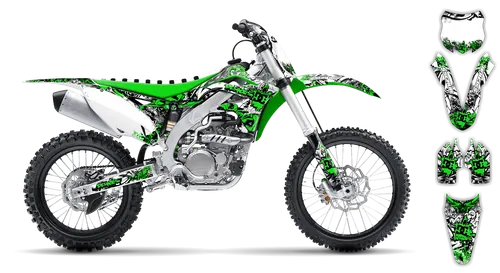 Graphics Kit - Kawasaki - KX 450F - 2006-2008 - Attack - ST