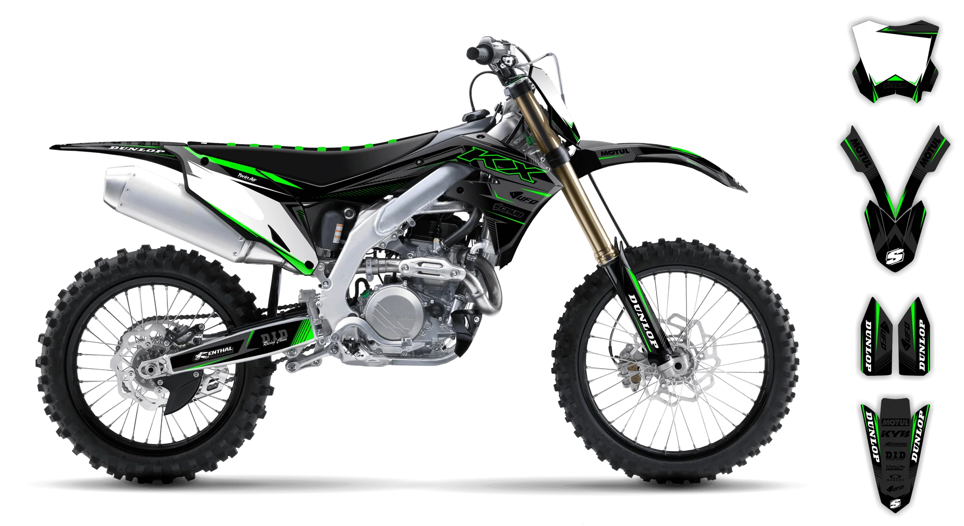 Graphics Kit - Kawasaki - KX 250F - 2021-2024 - SE1027 - R1