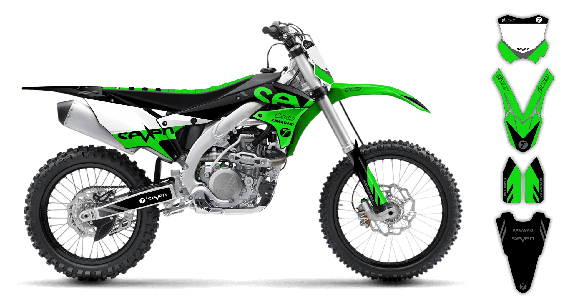 Graphics Kit - Kawasaki - KX 250F - 2017-2020 - Crones - LE