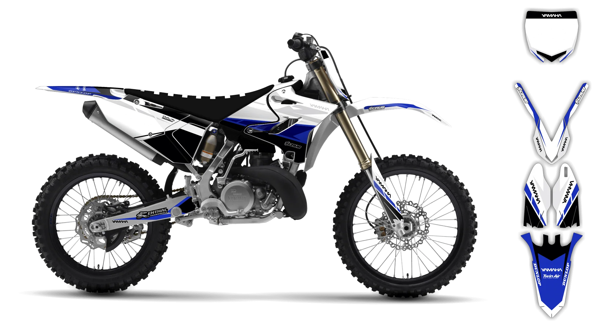 Graphics Kit - Yamaha - YZ 125-250 Revolution - 2002-2004 - Sukuba - R3