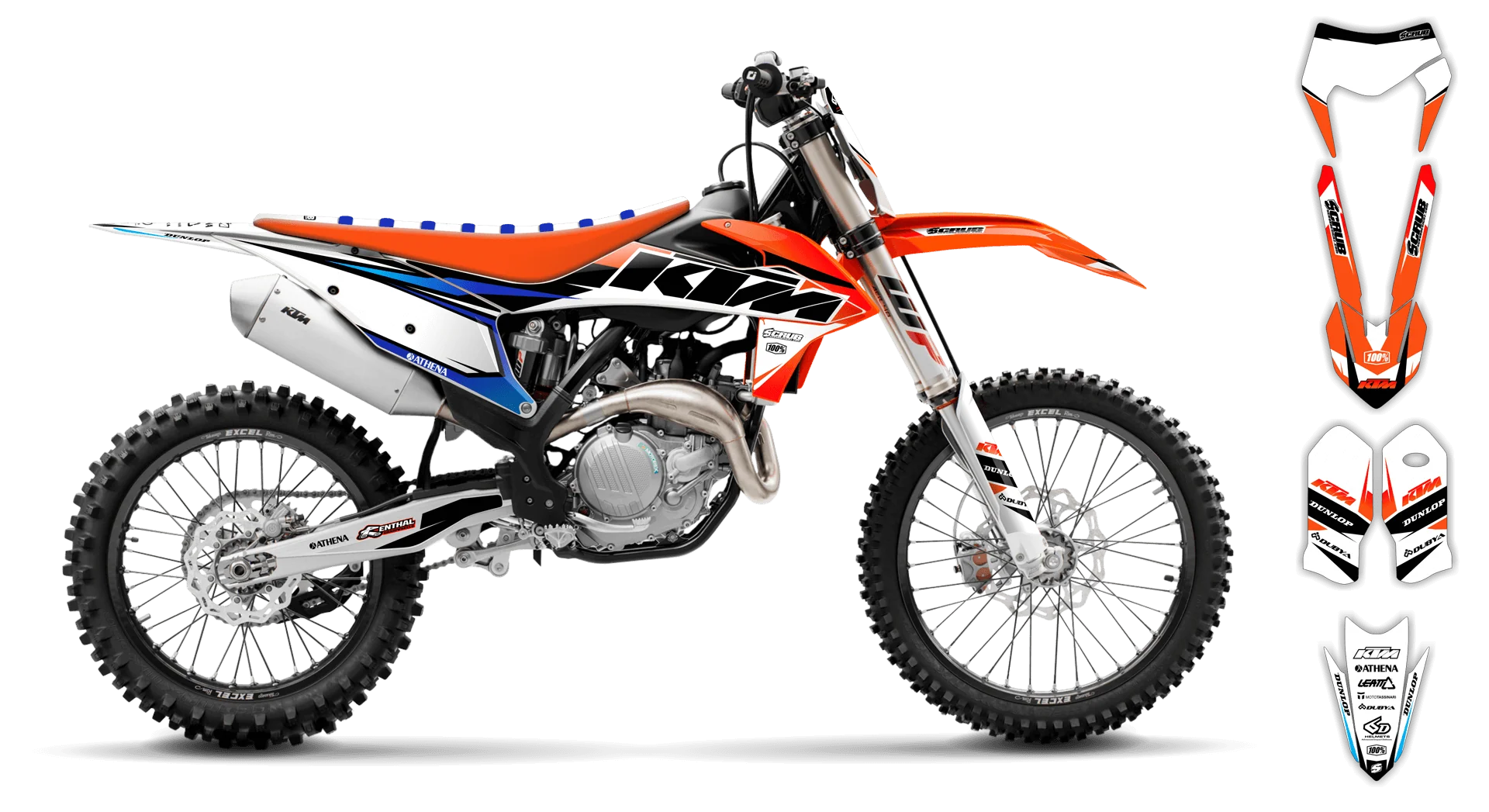 Graphics Kit - KTM - EXC EXC-F / XC-W XCF-W - 2020-2023 - K1 - R2