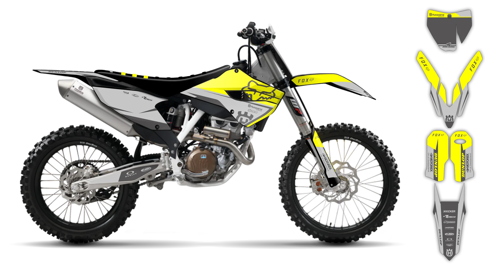 Graphics Kit - Husqvarna 14-> TC-FC-FX Series - 2015 - H-SE1068 - R3