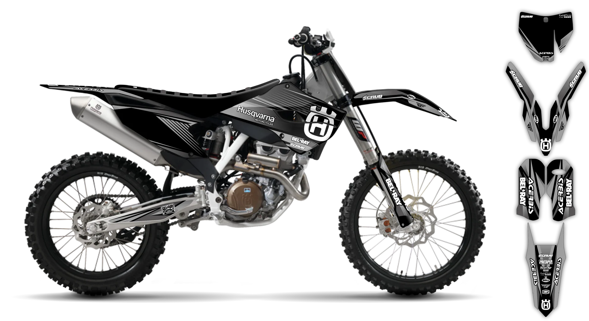 Graphics Kit - Husqvarna 14-> TC-FC-FX Series - 2015 - H-SE1076 - R2