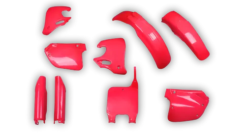 Plastics Kit - Honda - CR 250R - 1992-1994 - Full Kit - Nuclear Red (Inverted)