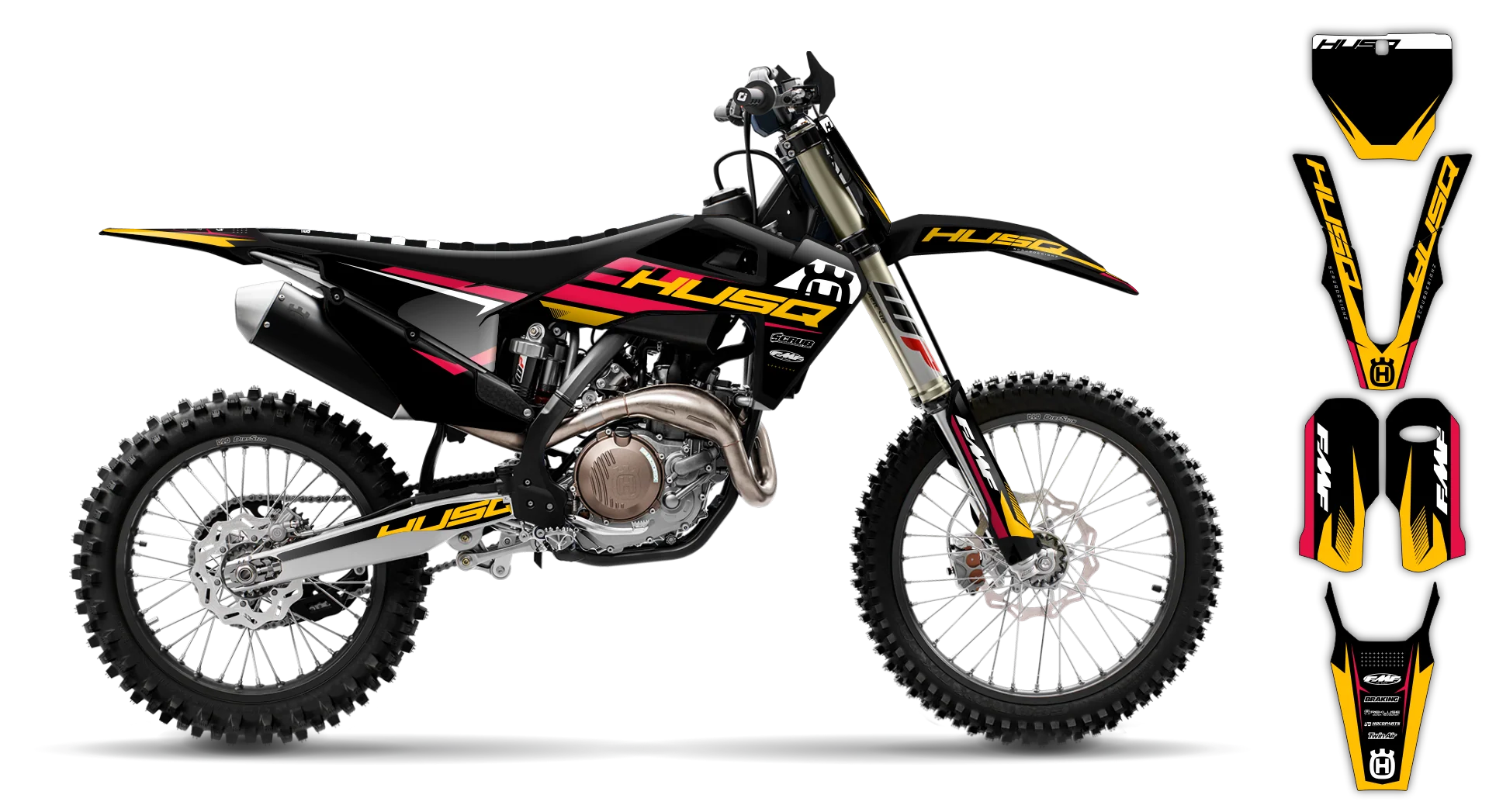 Graphics Kit - Husqvarna 14-> TC-FC-FX Series - 2019-2022 - H-SE1100 - R1