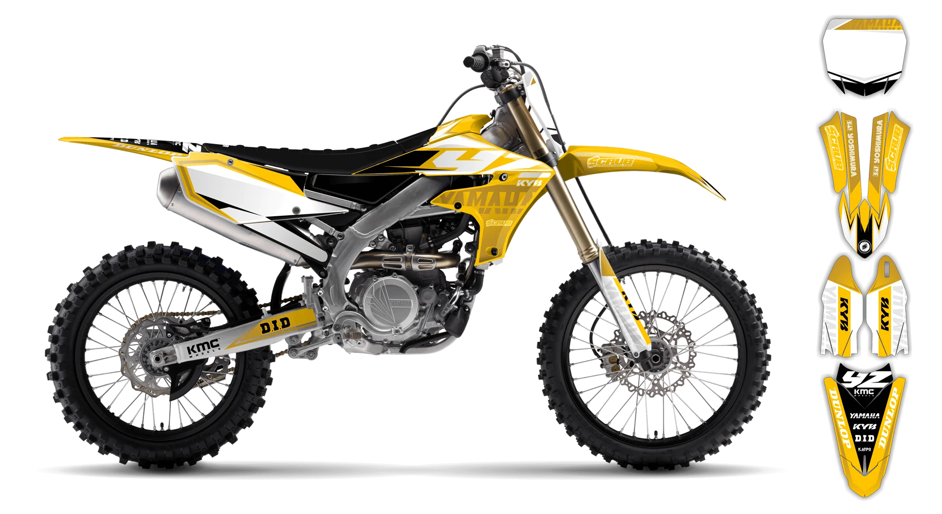 Graphics Kit - Yamaha - YZ250F - 2019-2023 - Discovery - R4