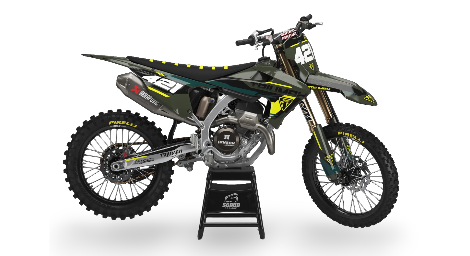 Graphics Kit - Triumph - TF 250-X - 2024-2025 - Titan - R3