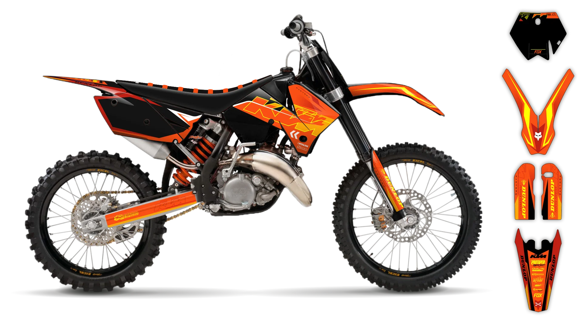 Graphics Kit - KTM - SX SX-F / XC XC-F - 2005-2006 - K5 - LE
