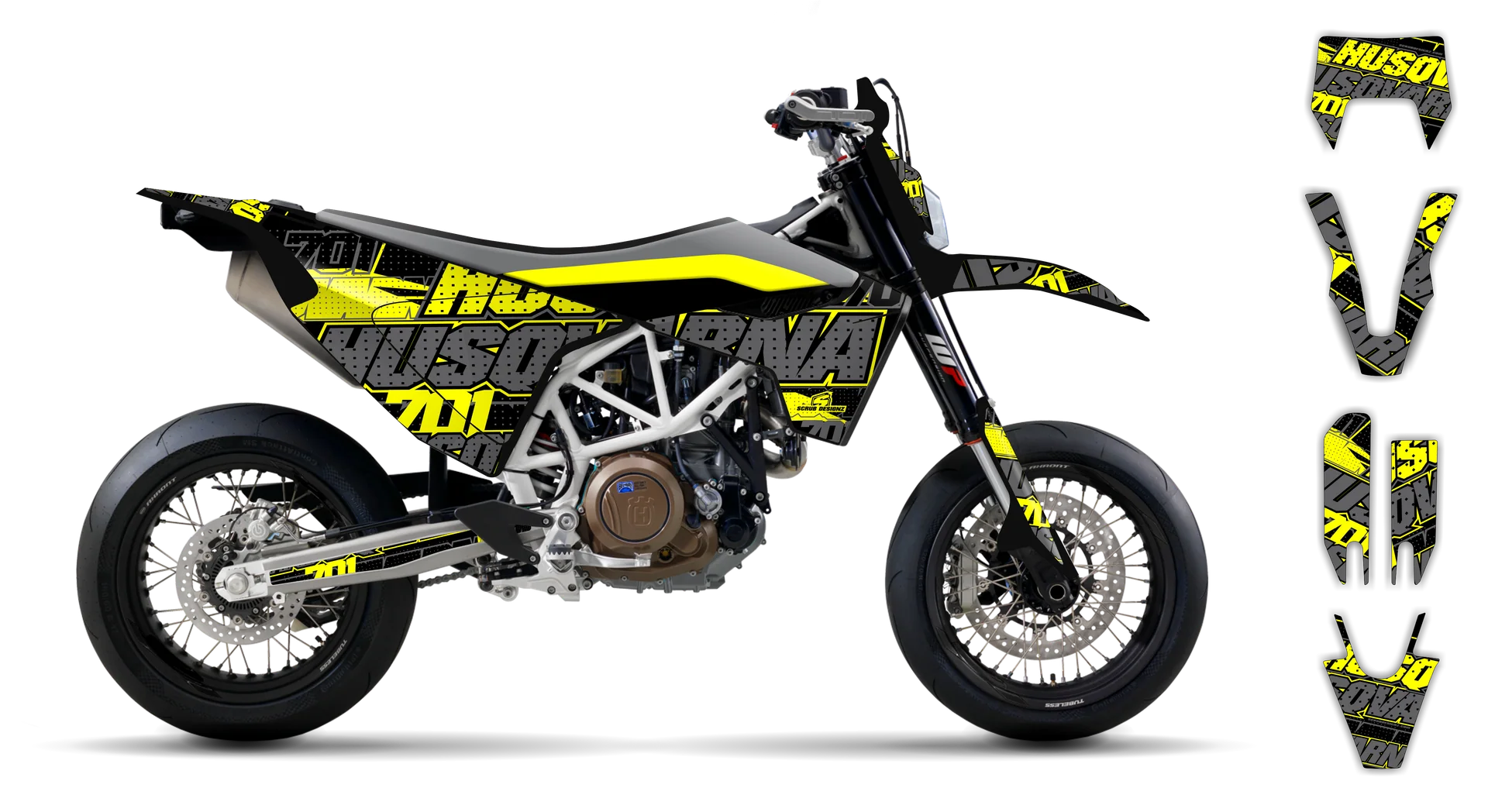 Graphics Kit - Husqvarna 14-> EN 701 - 2016-2024 - SE1084 - R4