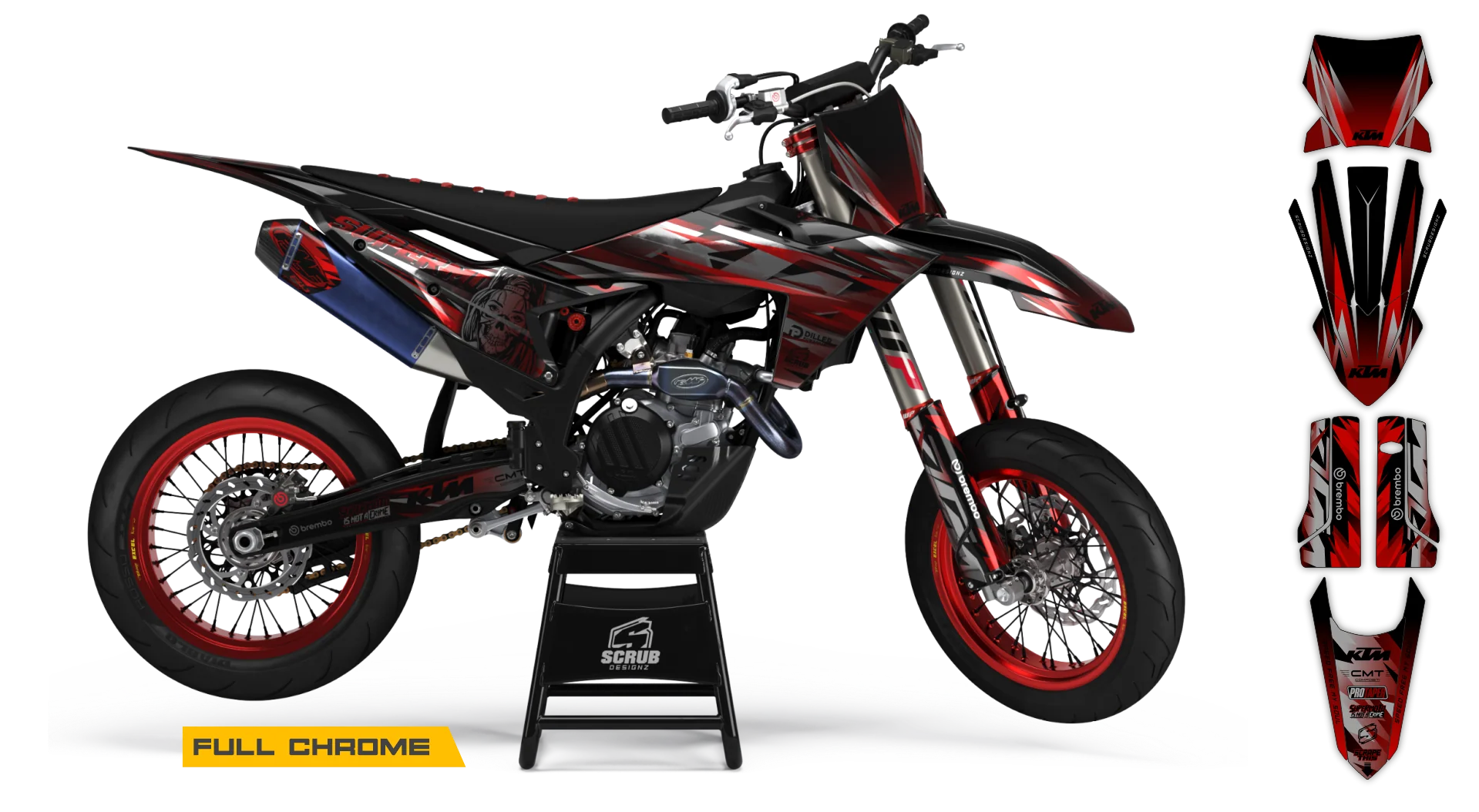 Graphics Kit - KTM - SX SX-F / XC XC-F - 2023-2024 - Eskel - R1