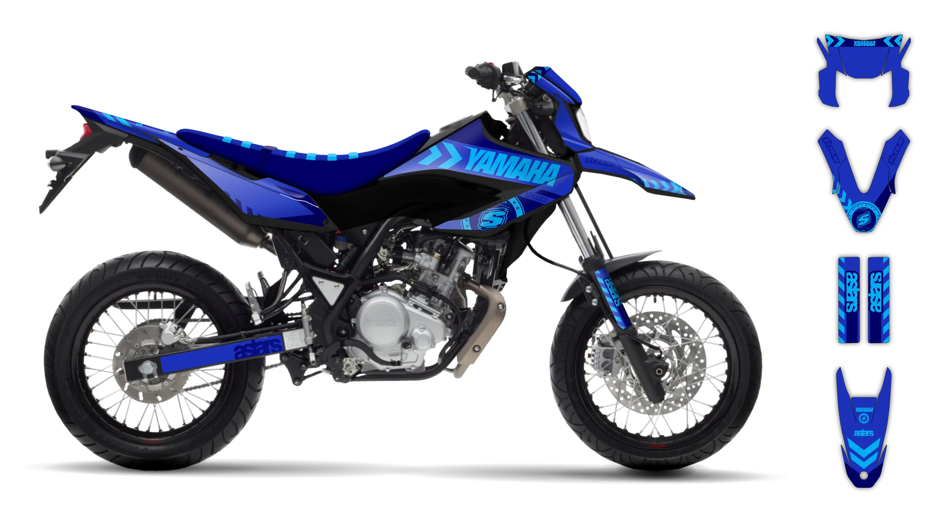 Graphics Kit - Yamaha - WR 125X - 2009-2022 - Bruxa - R1