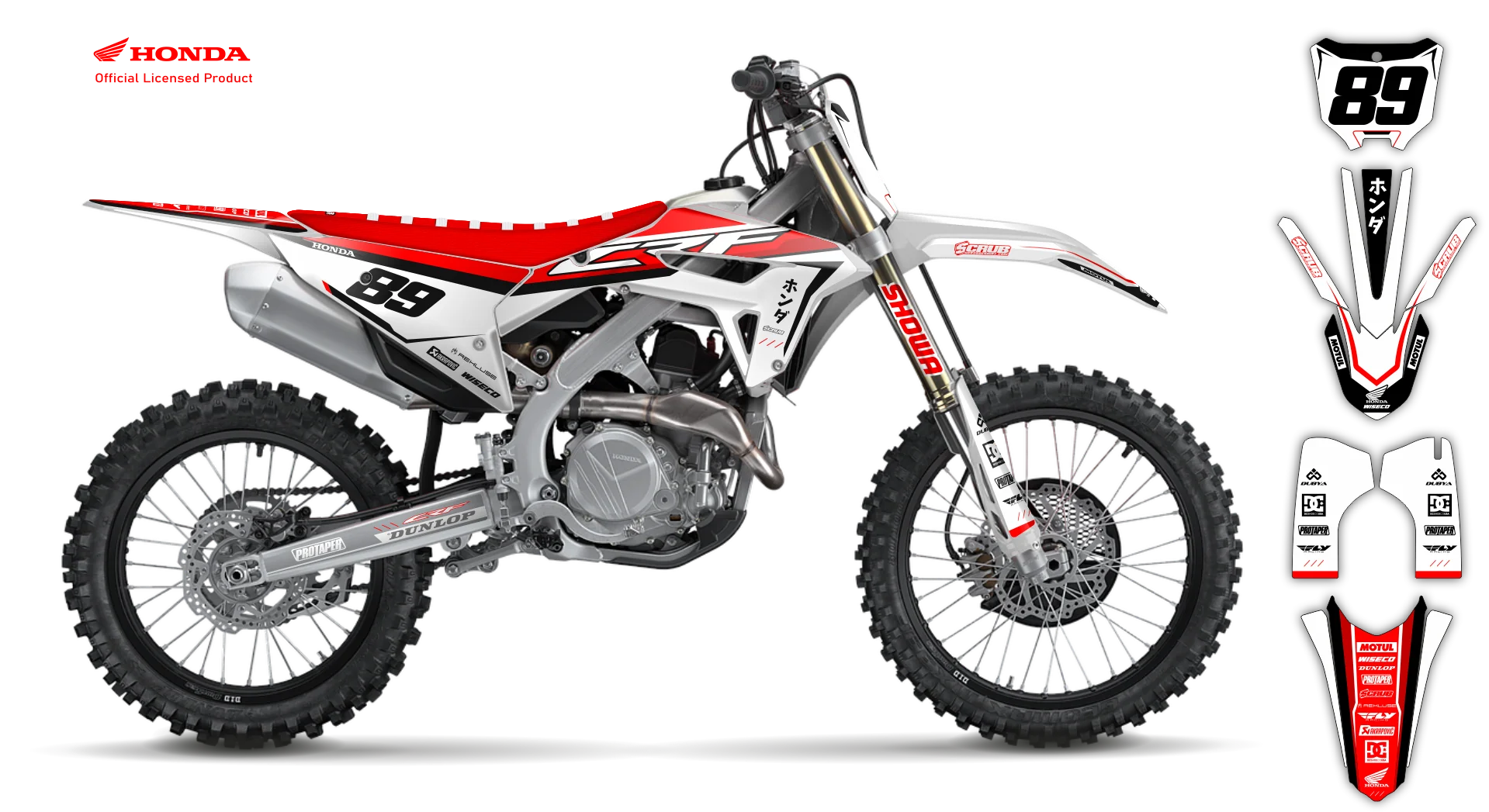 Graphics Kit - Honda - CRF 450R - 2022-2024 Restyle - Xumonk - R2
