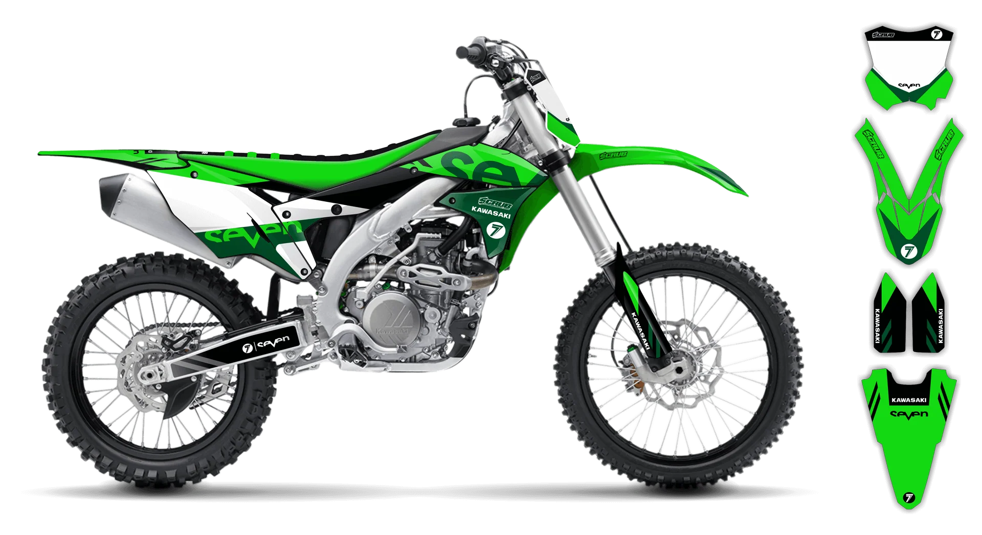 Graphics Kit - Kawasaki - KX 250F - 2017-2020 - Crones - R2