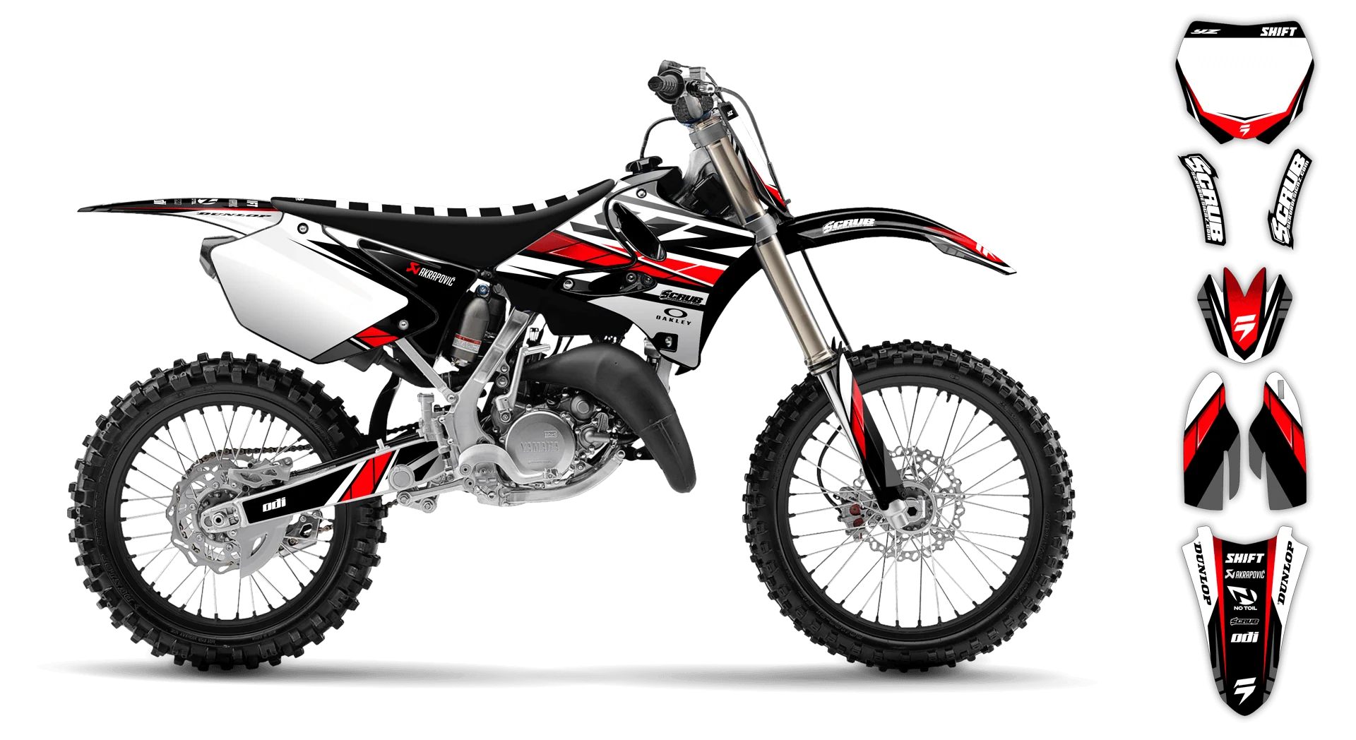 Graphics Kit - Yamaha - YZ 125 - 2006-2007 - SE1009 - R1