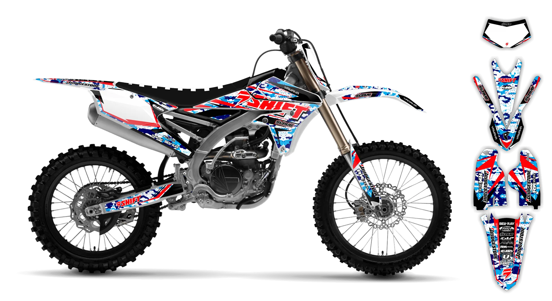 Graphics Kit - Yamaha - WR450F - 2016-2018 - Step Up - LE