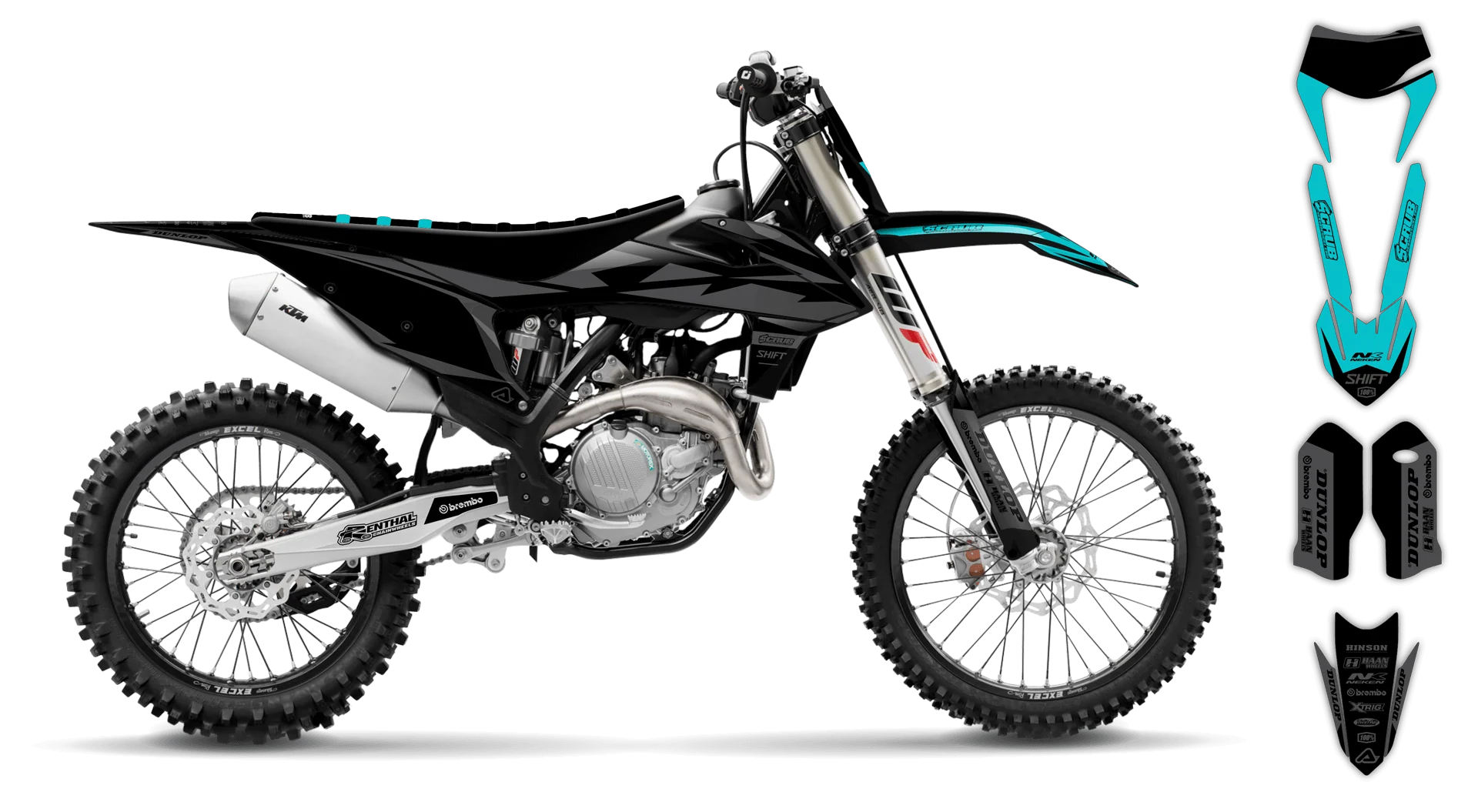 Graphics Kit - KTM - EXC EXC-F / XC-W XCF-W - 2020-2023 - SE1025 - R1