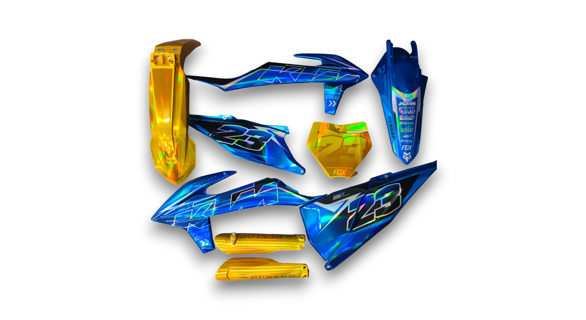 GFP - KTM - SX SX-F / XC XC-F - 2019-2022 - Gold-Blue-K5-E-LE