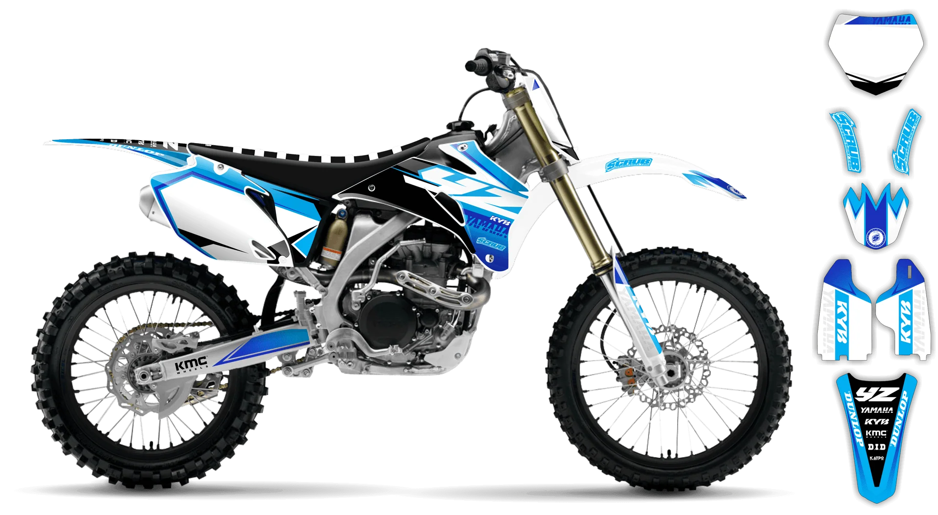 Graphics Kit - Yamaha - YZ426F - 2000-2002 - Discovery - R3