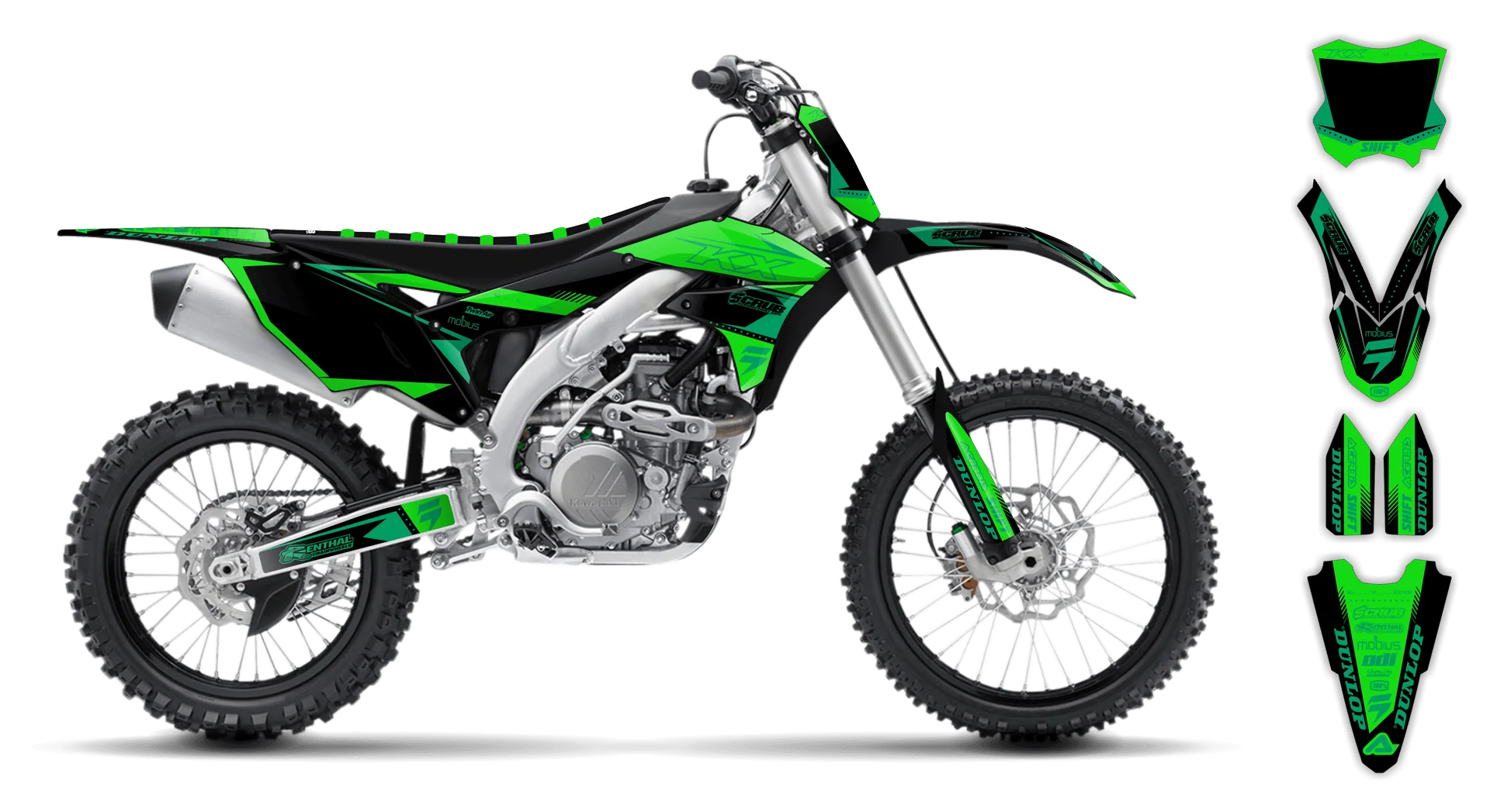 Graphics Kit - Kawasaki - KX 450F - 2016-2018 - SE1026 - R1