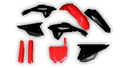 Plastics Kit - Honda - CRF 250R - 2022-2024 - Full Kit - Black Red