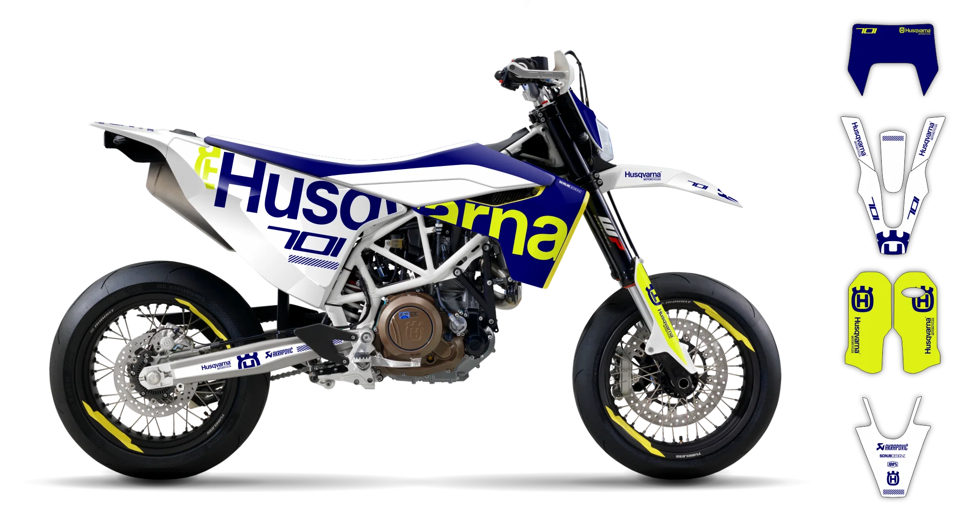 Graphics Kit - Husqvarna 14-> EN 701 - 2016-2024 - H-SE1126 - R2