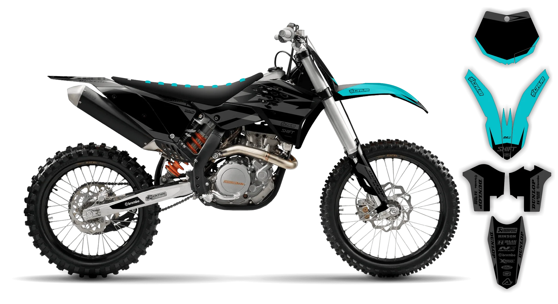 Graphics Kit - KTM - SX SX-F / XC XC-F - 2007-2010 - SE1025 - R1