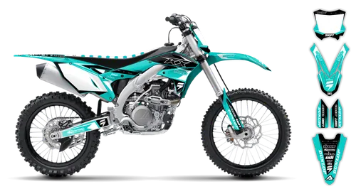 Graphics Kit - Kawasaki - KX 250F - 2017-2020 - Teal - ST