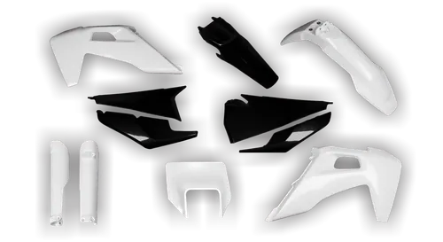 Plastics Kit - Husqvarna 14-> TE-FE Series - 2020-2023 - Full Kit - White Black