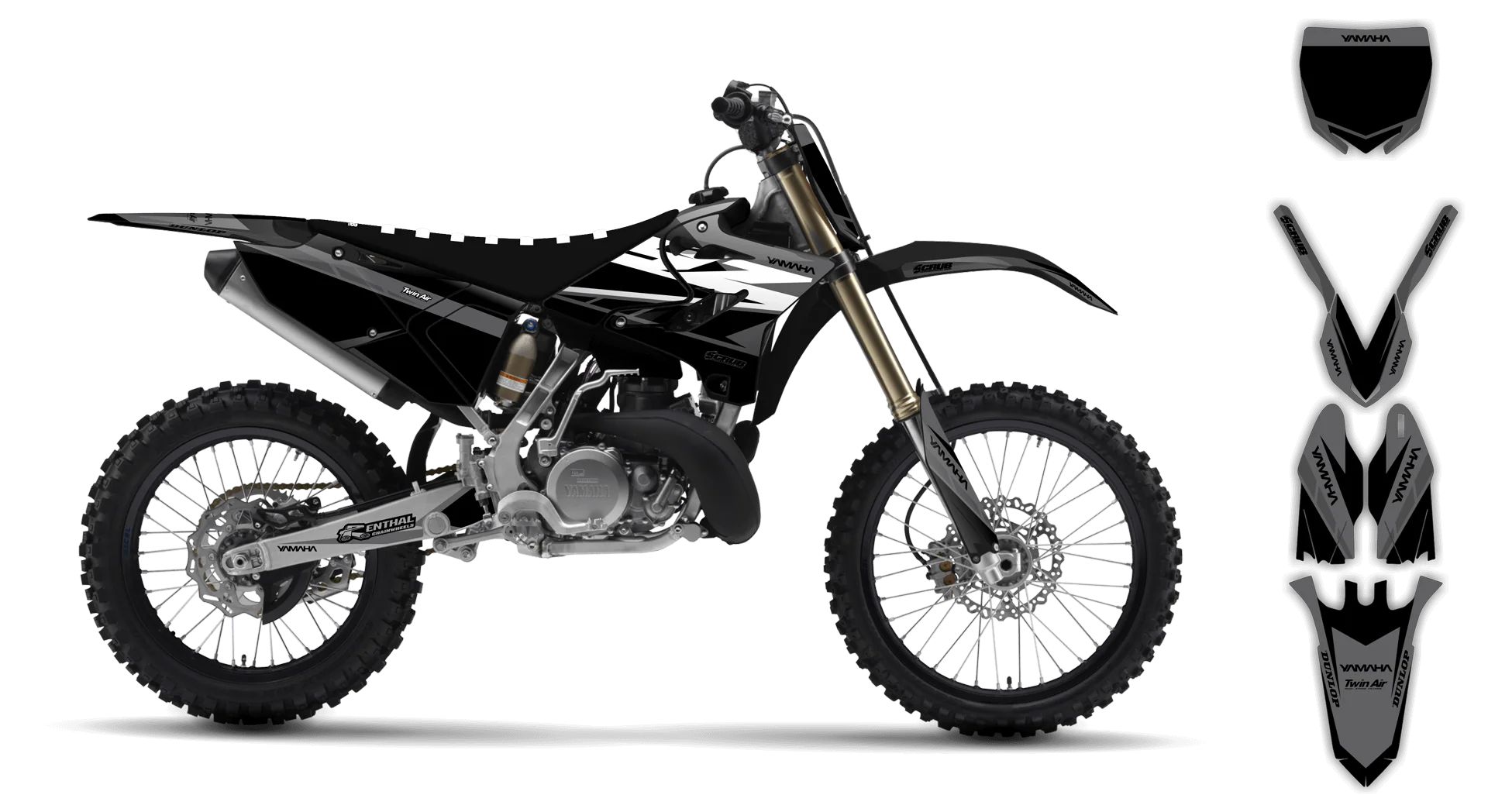 Graphics Kit - Yamaha - YZ 125-250 Revolution - 2002-2004 - Sukuba - R1