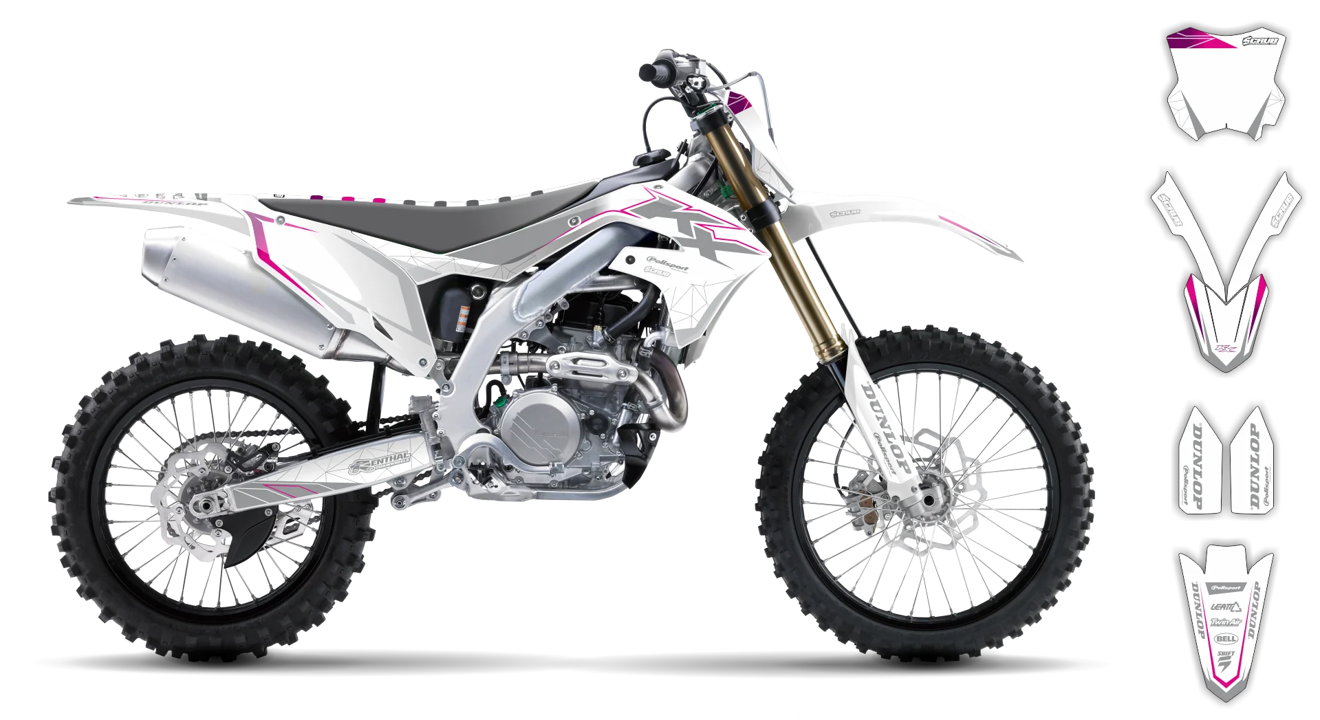 Graphics Kit - Kawasaki - KX 125 - 1999-2002 - SE1046 - R2