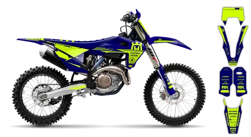Graphics Kit - Husqvarna 14-> TE-FE Series - 2020-2023 - Fluo H14 - ST